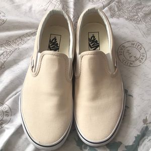 Vans women Classic slip-on birch/true white SZ 10